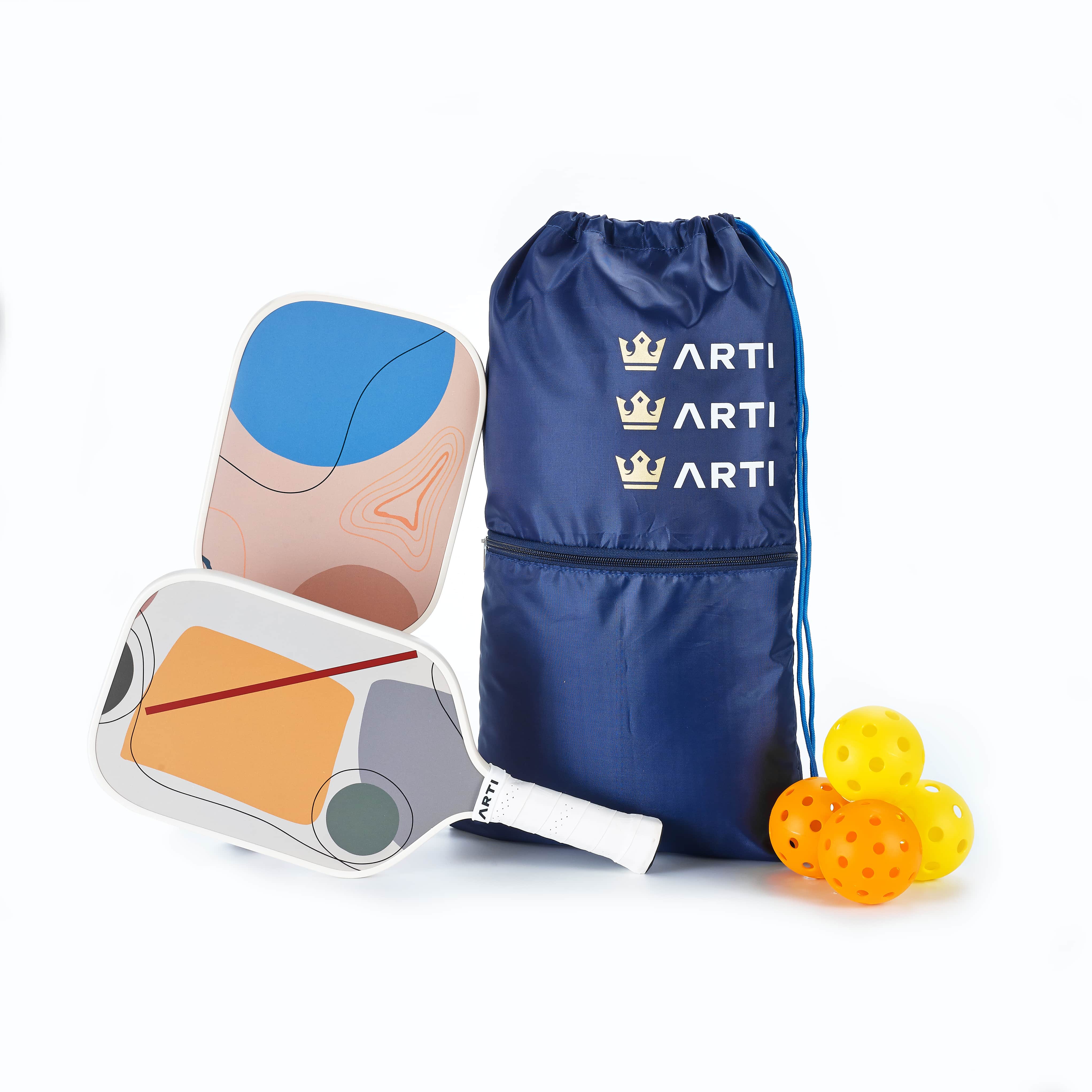 ARTI Fiberglass"Horizon Duo" Pickleball Paddle Set